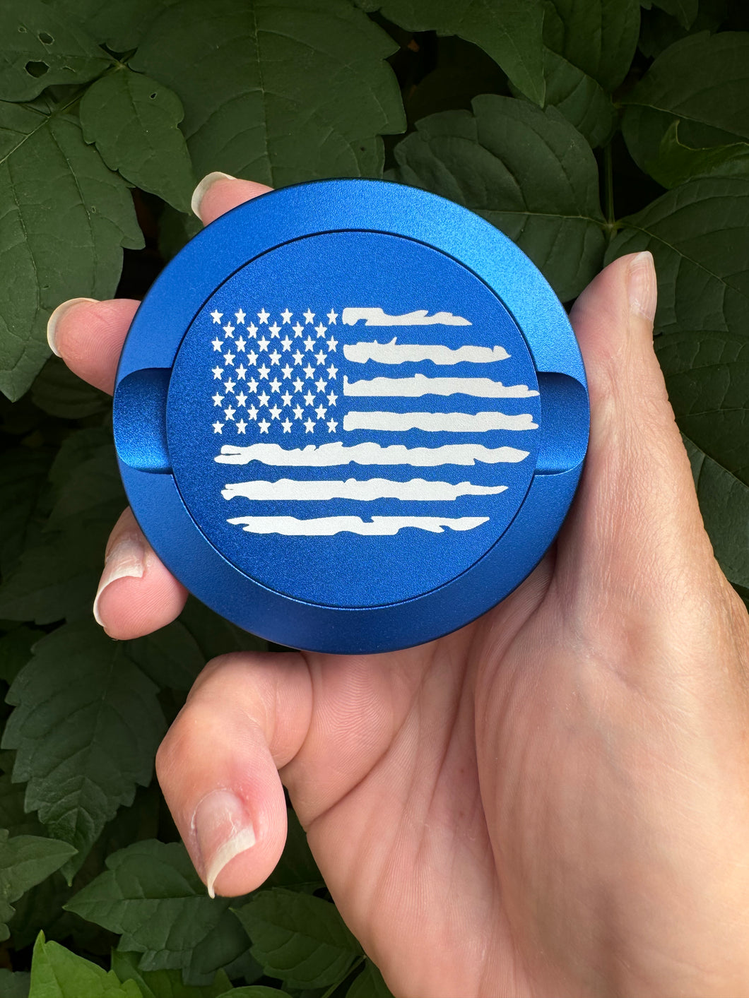 Zyn Nicotine Pouch Tin | Snus Tin | Engraved American Flag | Aluminum Nicotine Pouch Tin | Zyn Tin